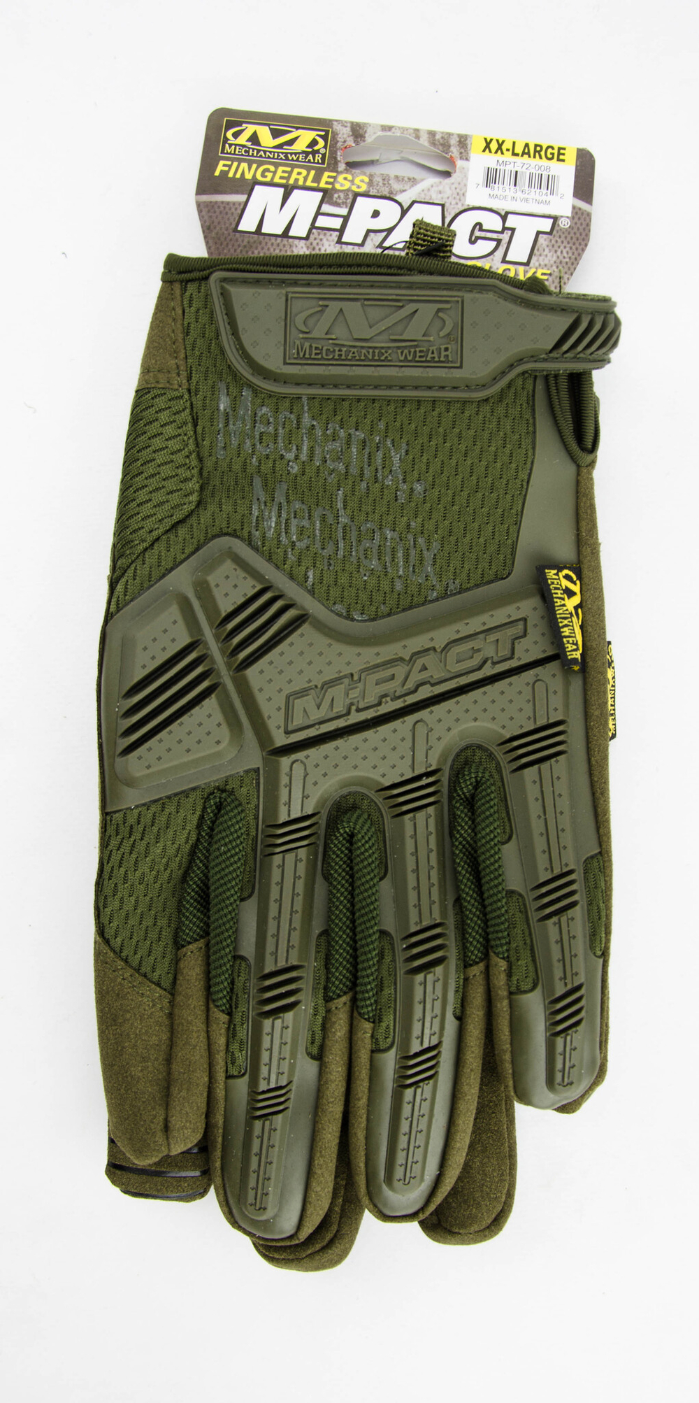 Перчатки полнопалые Mechanix M-Pact (реплика). Олива