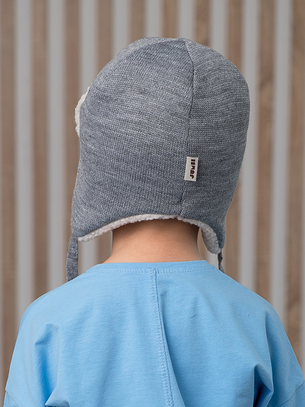 Шапка зимняя вязаная (Пепельный) ТОКИ