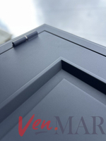 Дверь входная терма Самури -2 зеркало /муар RAL 7024