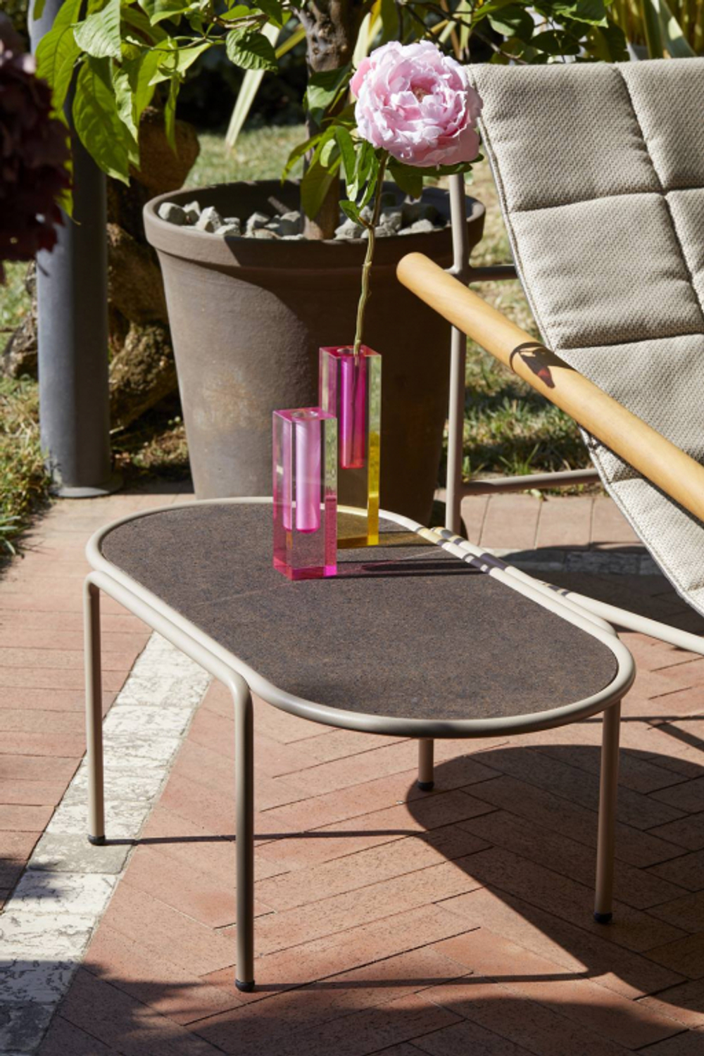 Столик кофейный металлический Scab Design Dress Code, тортора, черный