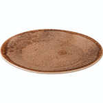 Тарелка «Маррон Реативо»;фарфор;D=24,H=2см;коричнев.,бежев. (Цвет: коричневый)