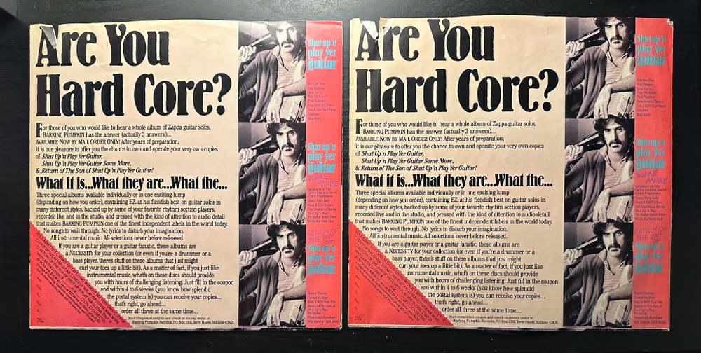 Frank Zappa - Tinsel Town Rebellion 2LP (США 1981г.)