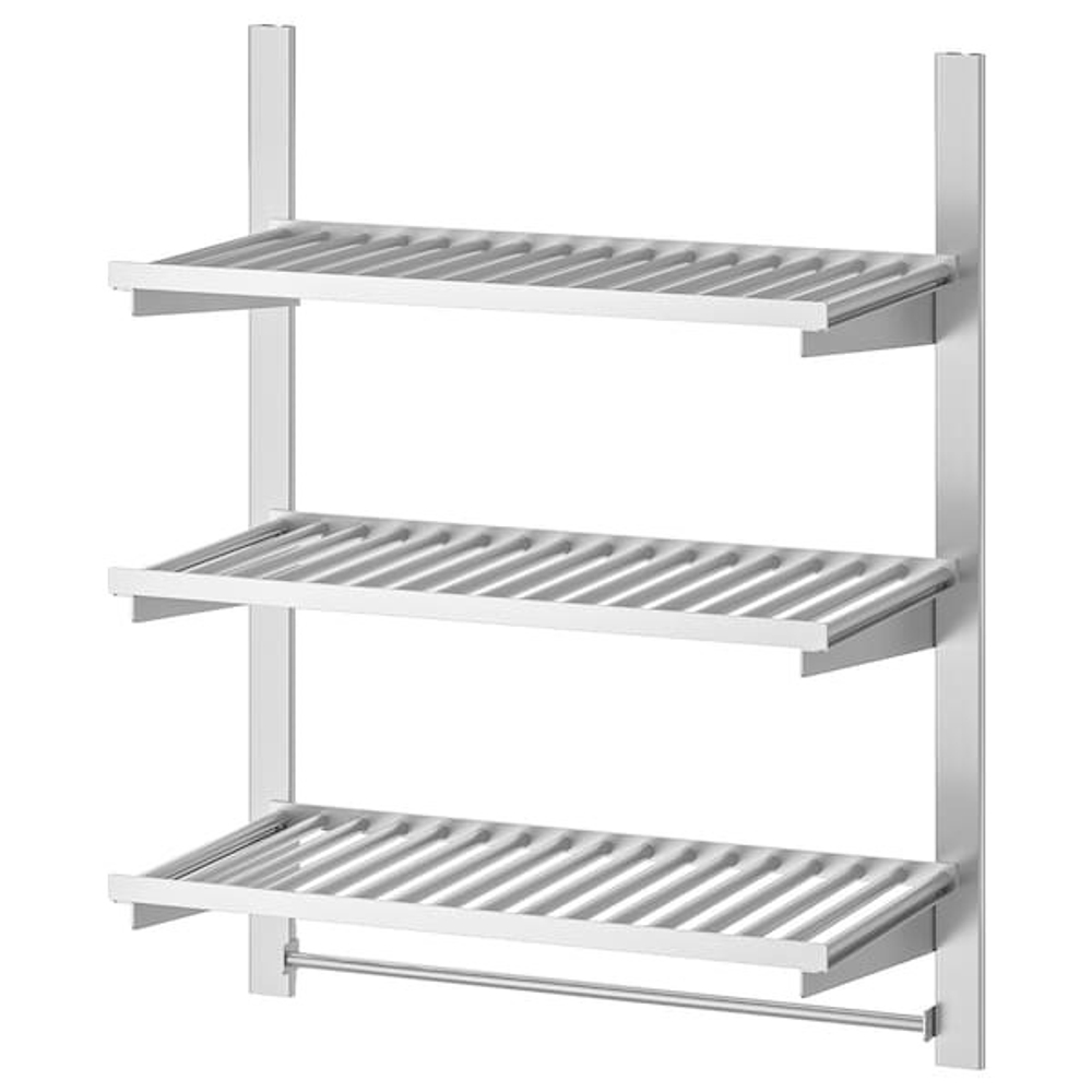 IKEA KUNGSFORS (ИКЕА КУНГСФОРС) - Подвесная шина с половиной/половиной стержня, нержавеющая сталь
