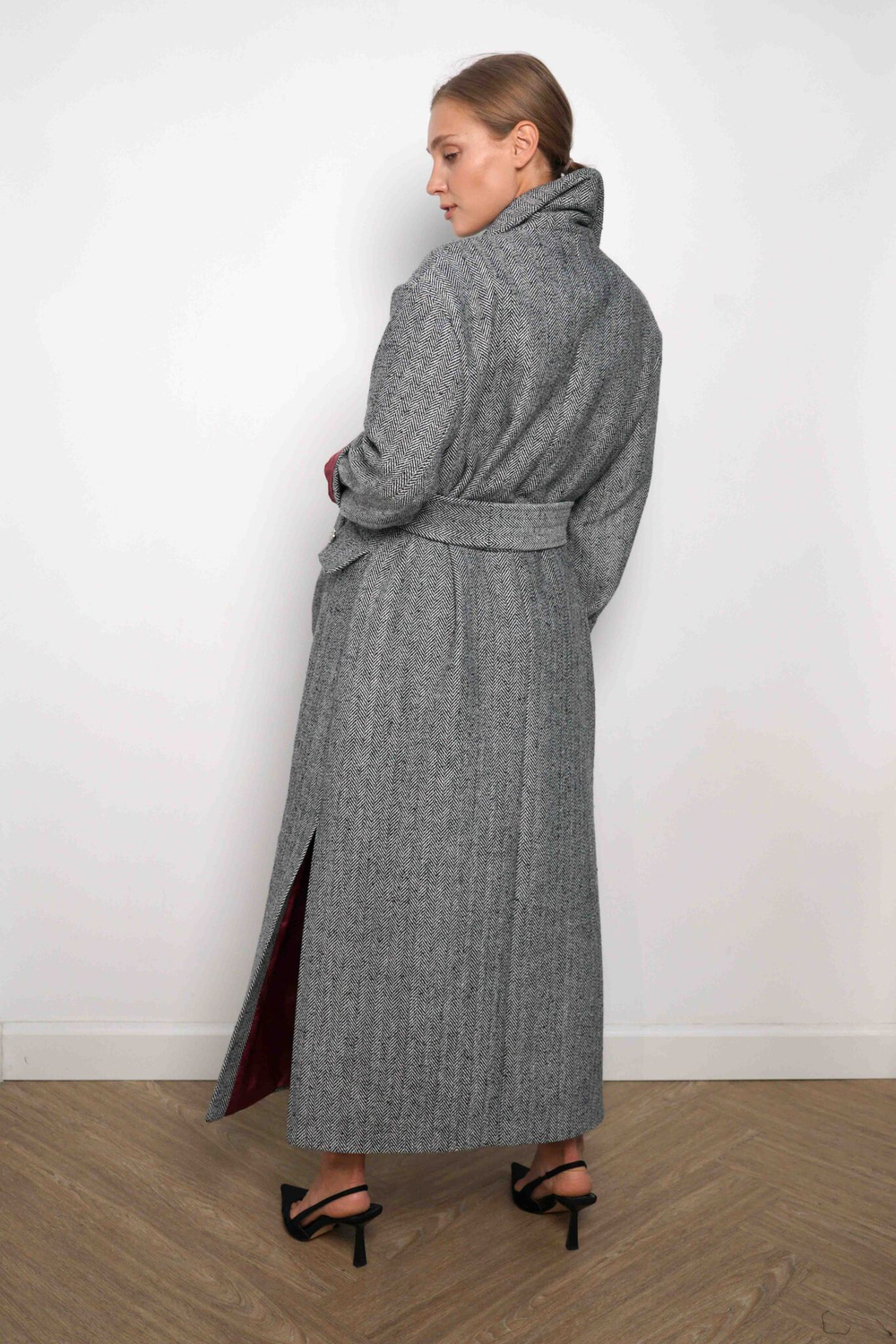 Пальто "Миллионерша" в елочку