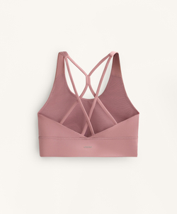 Oysho Спортивный бюстгальтер Comfortlux со средней степенью поддержки, нежно-розовый
