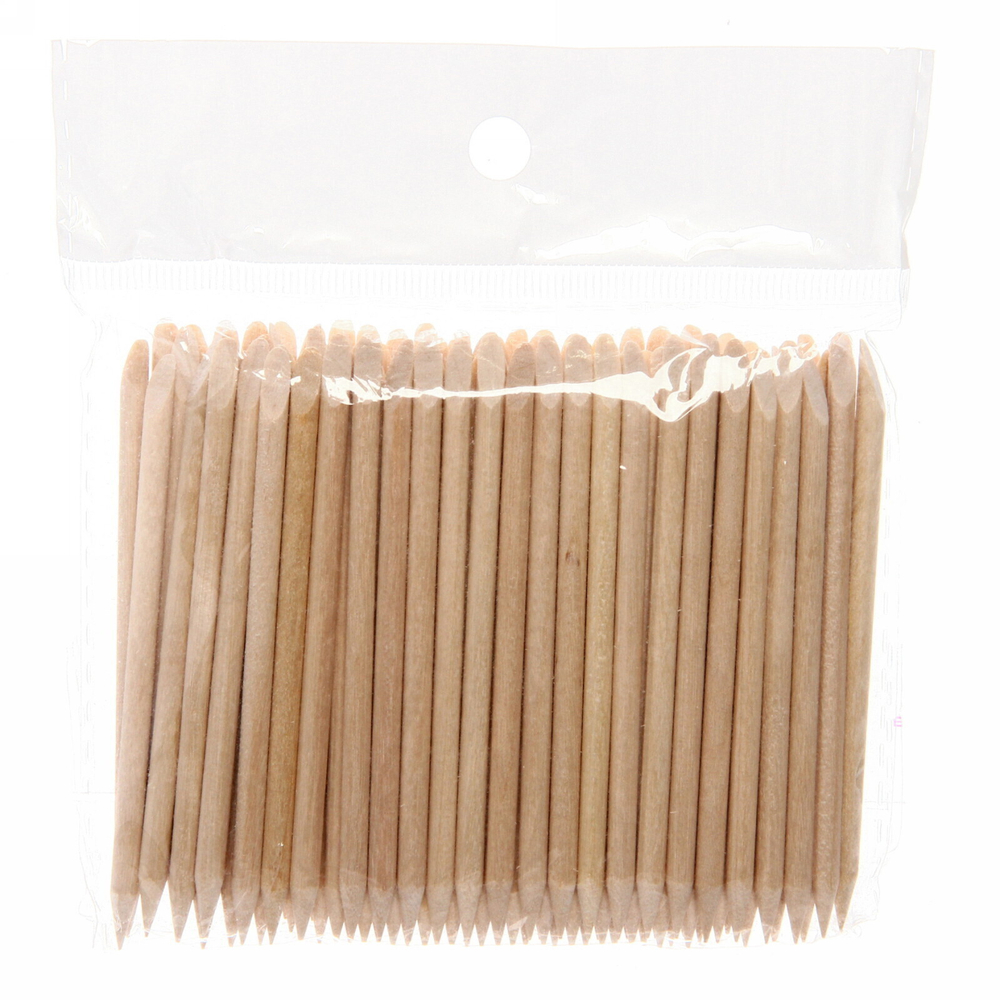 Палочки апельсиновые для маникюра в наборе 100шт «Классика» в пакете, 8см