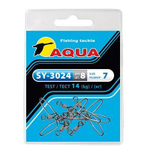 Карабин с вертлюгом для рыбалки SY-3024 №05 (упк. 8 шт.)