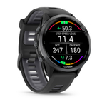 Garmin Forerunner 970 черные, темно-серый DLC титановый безель, с черно-серым ремешком 010-02969-10