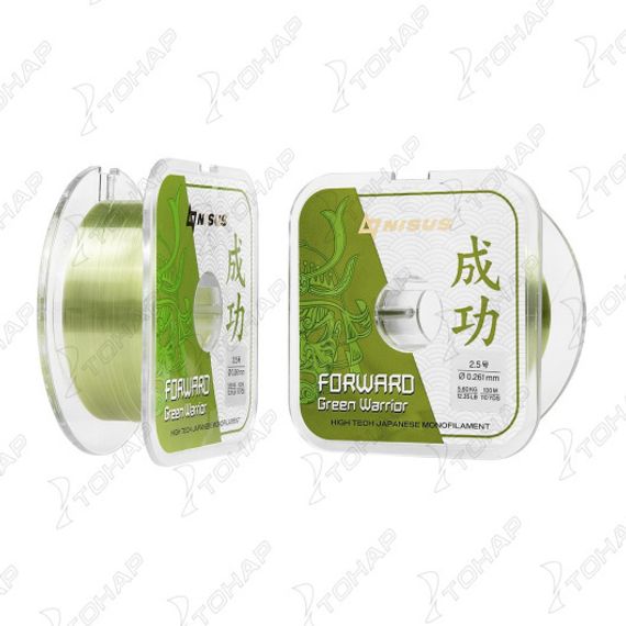 Леска FORWARD Green Warrior 0,261mm/100m Nylon (N-FGW-0261-100) Nisus