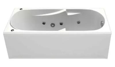 Ванна акриловая BAS Ибица 1500х700 с гидромассажем и каркасом