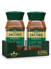 Кофе растворимый Jacobs Kronung Signature 200 г x 2 шт