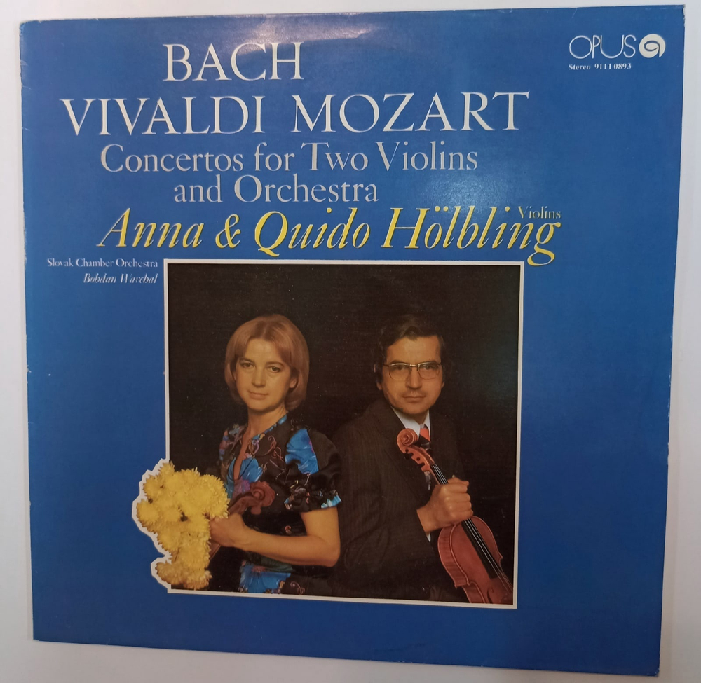 Виниловая пластинка Bach, Vivaldi,  Mozart Anna and  Quido Hoolbling  Concertos For Two Violins And Orchestra