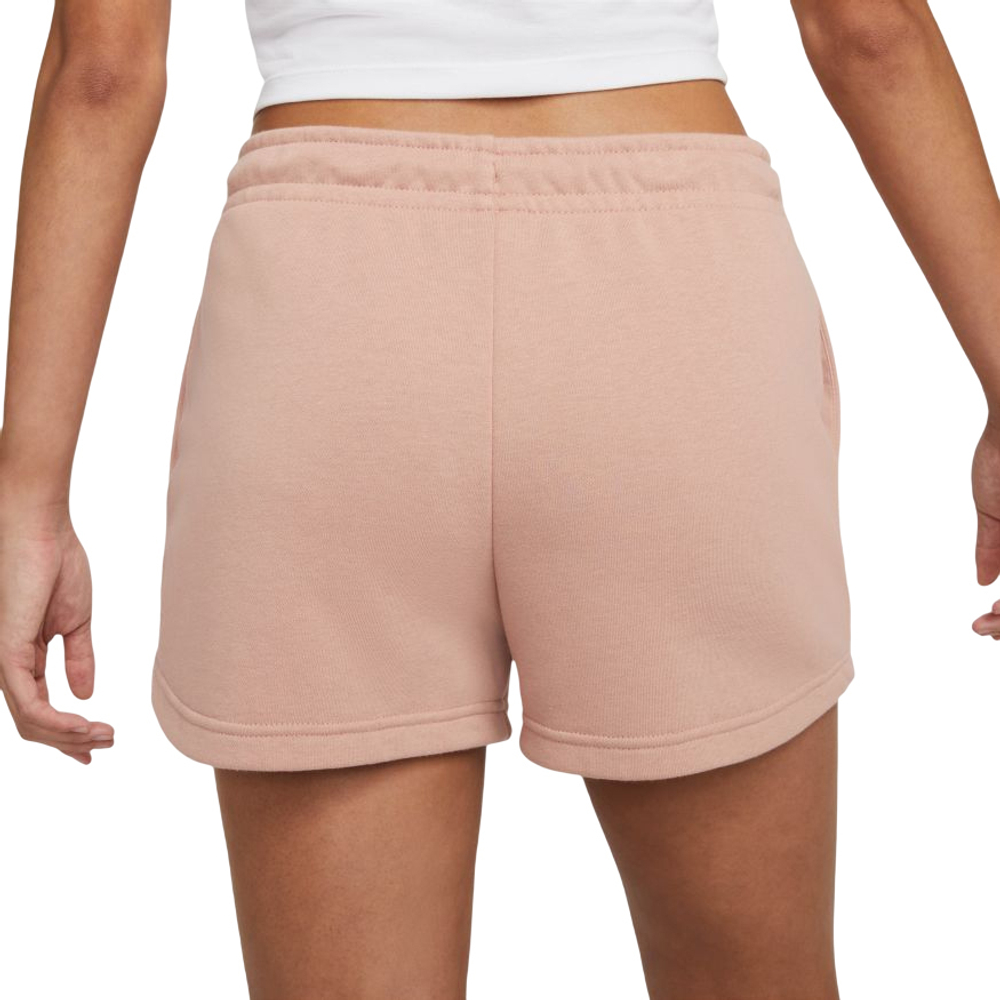 Женские Шорты теннисные Nike Sportswear Essential Short French Terry W - rose whisper/white