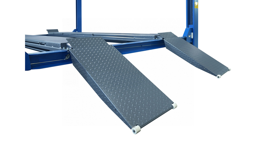 NORDBERG (4450_MB(M2)) Подъемник четырехстоечный 5 т, с ручной траверсой 2 т N423, для сход-развала, мех. снятие, синий