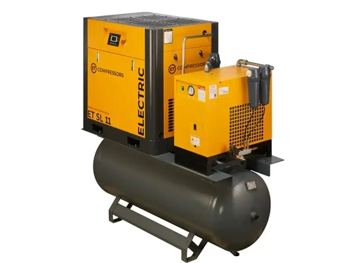 Винтовой компрессор ET SL 22-10-500 ES IP55 на ресивере с осушителем