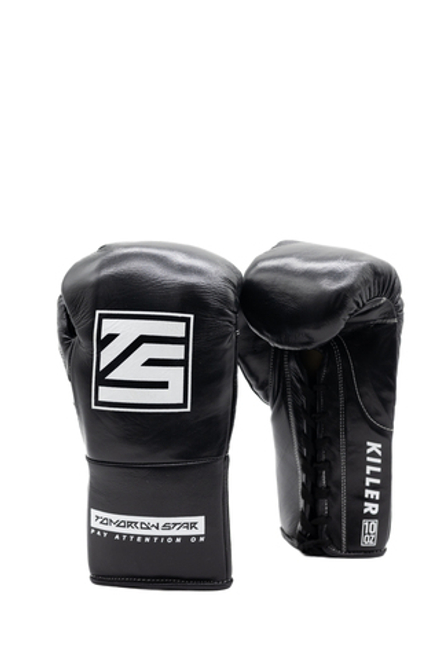 Перчатки для бокса Tomorrow Star Killer черные на шнуровке