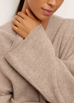 Пальто вязаное AMARA, бежевый