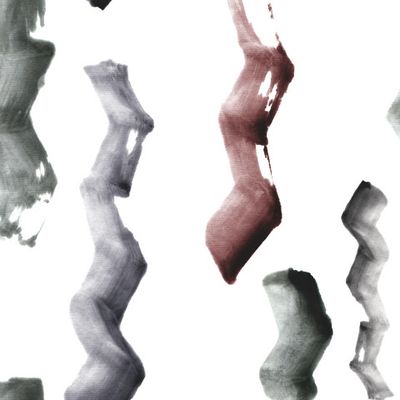 Акварельные зигзаги суми-э