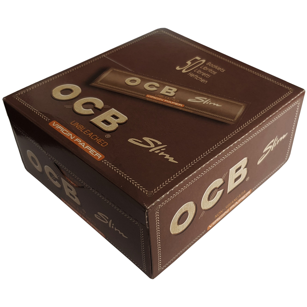 Бумага для сигарет блок "OCB" Virgin Slim 32л*50шт.