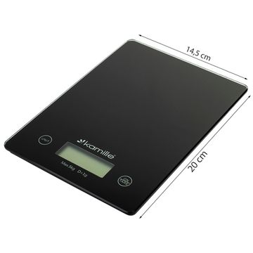 Весы кухонные электронные Kamille KM 7107 стеклянные