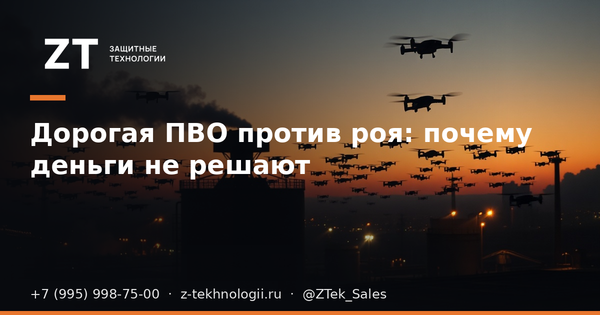 Дорогая ПВО против роя: почему деньги не решают