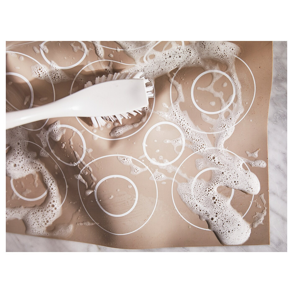 IKEA BAKTRADITION  (ИКЕА БАКТРАДИТИОН)  -  Силиконовый коврик, бежевый, 41x31 см