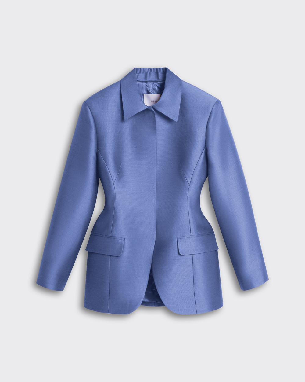 Жакет из формодержащей шерсти и шелка Диор голубой