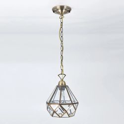 Citilux Витра-1 CL442110 Подвесной светильник витражный Бронза