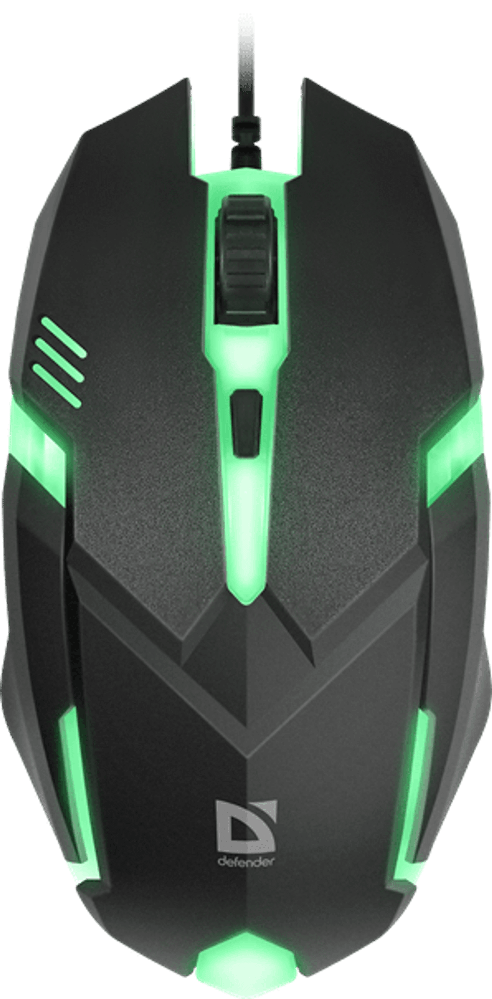 Мышь проводная Defender Cyber MB-560L 7цветов,3кнопки,1200dpi,черный, НОВИНКА!