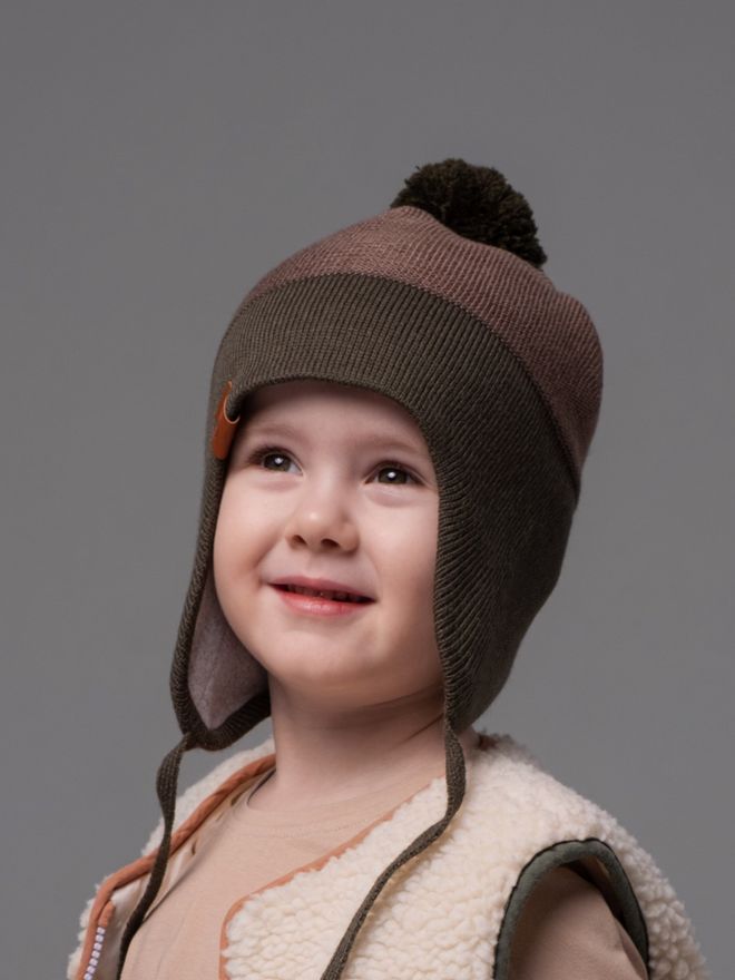 Шапка весенняя/осенняя вязаная (Тростник) КОДИ