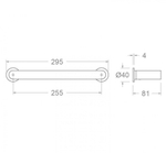 Вешало для полотенец 280мм ramonsoler. TOAL01GR