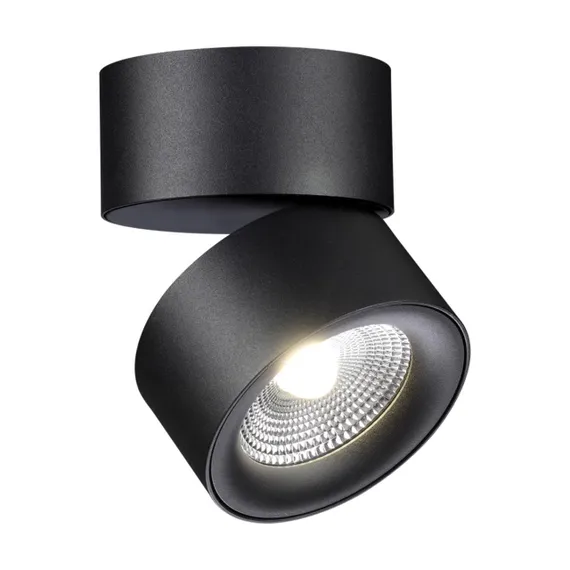 358781 OVER NT21 364 черный Светильник накладной светодиодный IP20 LED 25W 4000K 2200Лм 100-265V GRODA