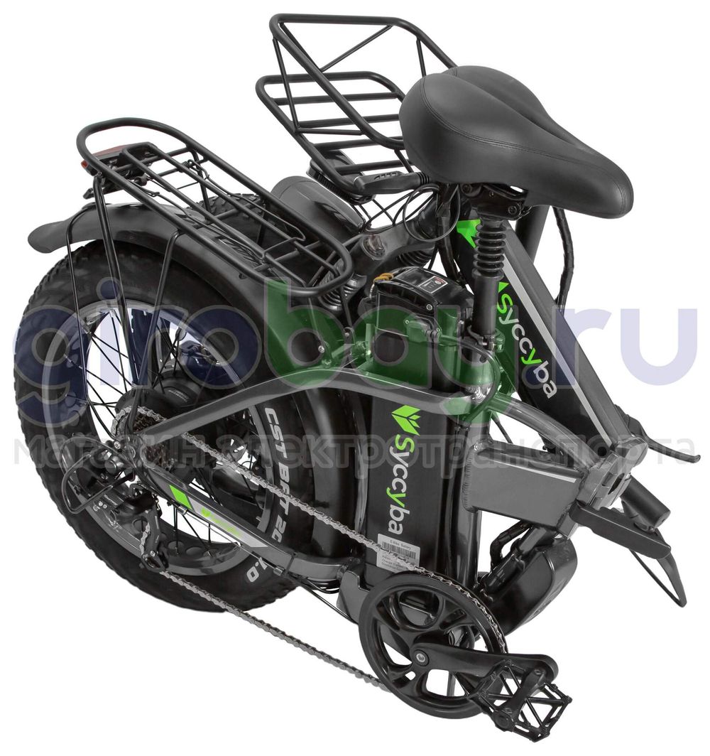 Электровелосипед Syccyba F10 Pro 2025 года (48V/15Ah) - Серый обод фото №14