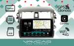 Магнитола для Toyota Corolla E150 2007-2012 (большая рамка) - Vaycar VA77-0063 на Android 13, 8-ядер, 4G SIM-слот