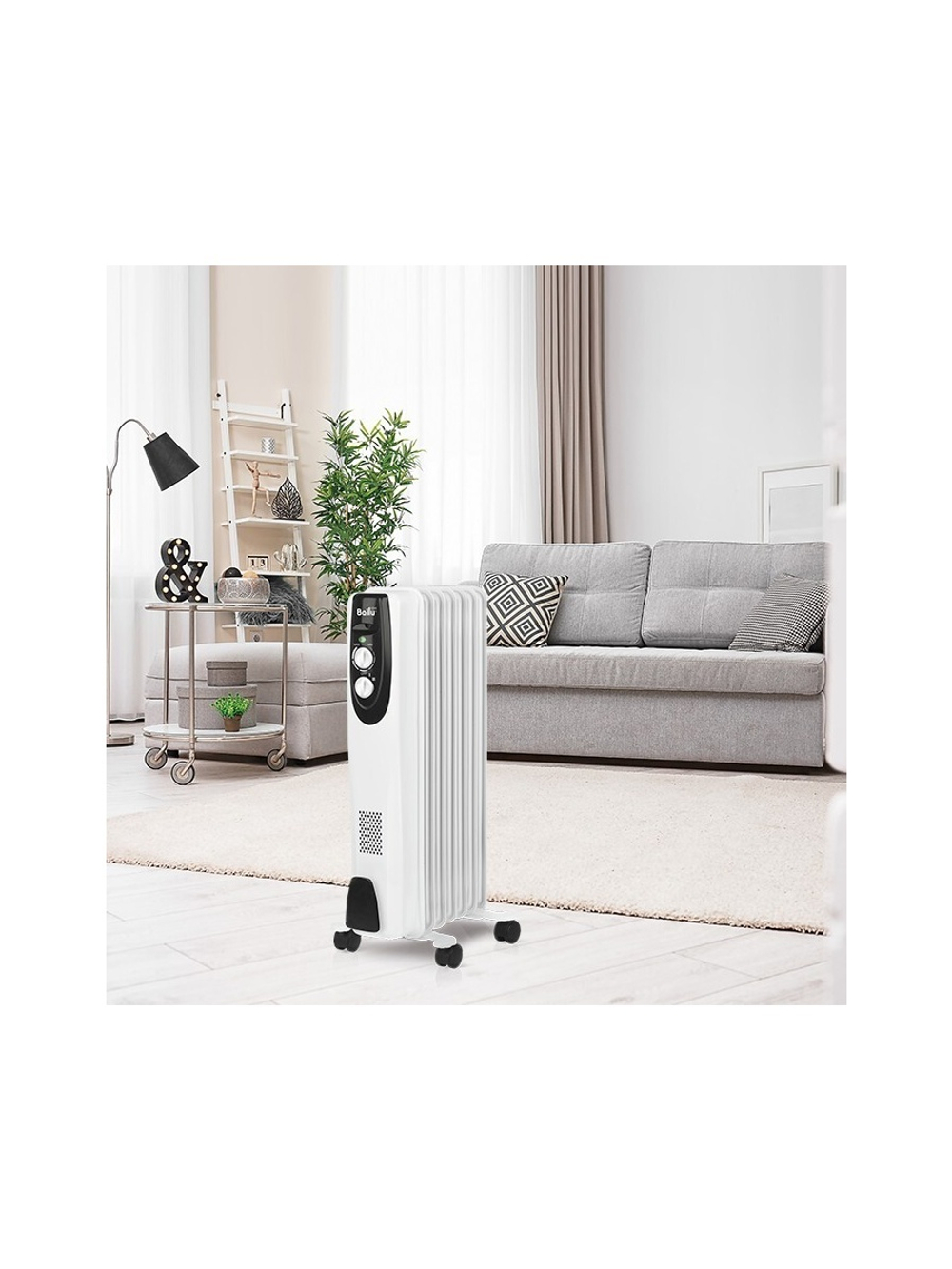 Масляный радиатор Ballu Classic BOH/CL-07WRN 1500 (7 секций)