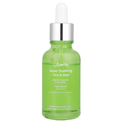 Jumiso, Супер успокаивающая сыворотка для лица с Cica и алоэ, 30 мл (1,01 жидк. Унции)