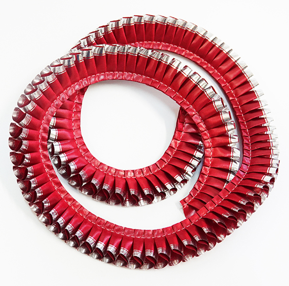 Металлизирование края ленты золото/серебро. За 1 метр плиссе 25 мм или 40 мм.