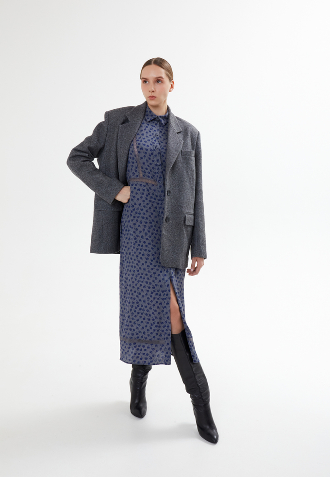 Пиджак серый