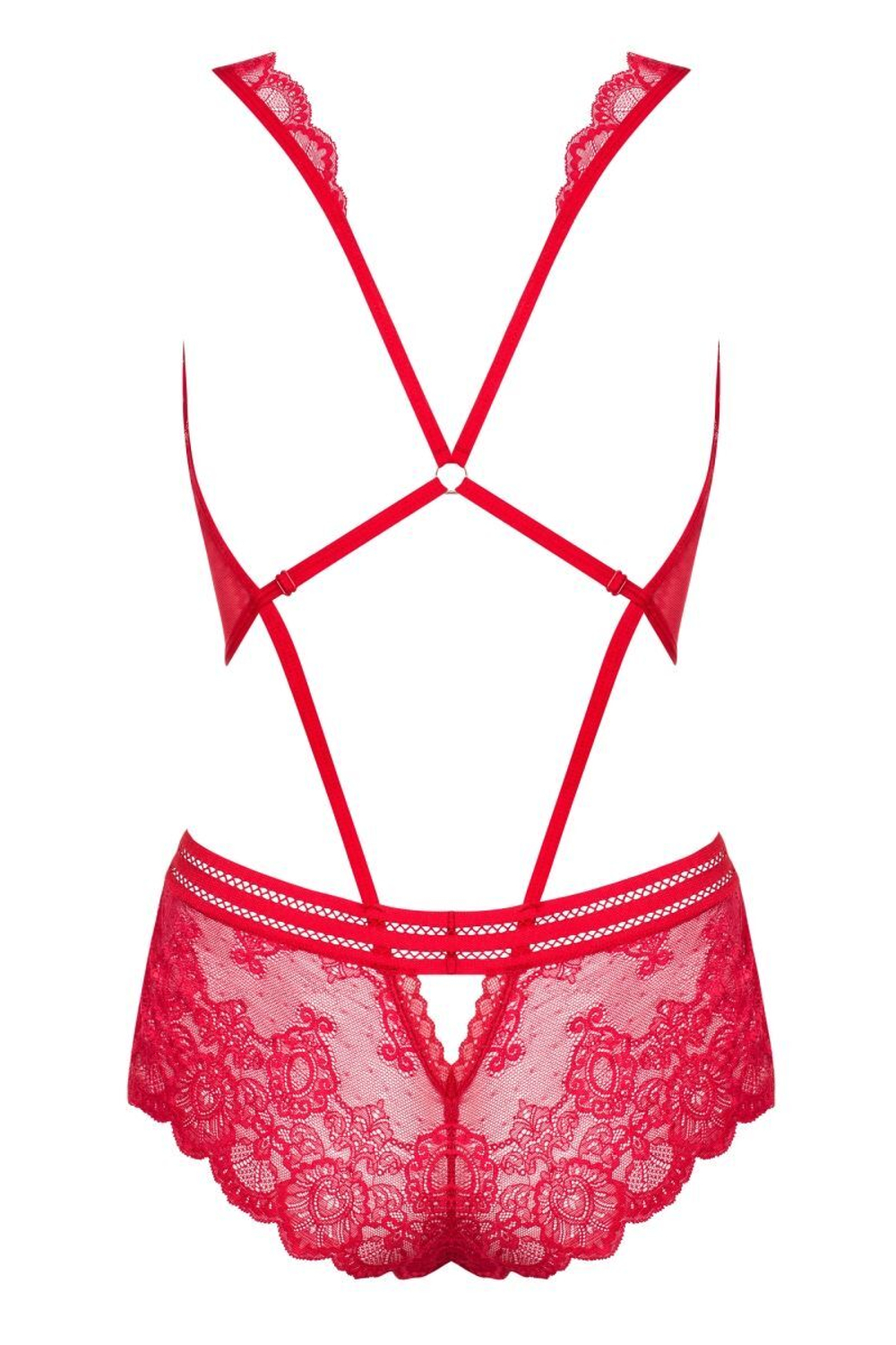 Оригинальное кружевное боди (Размер: S-M) (Цвет: белый)