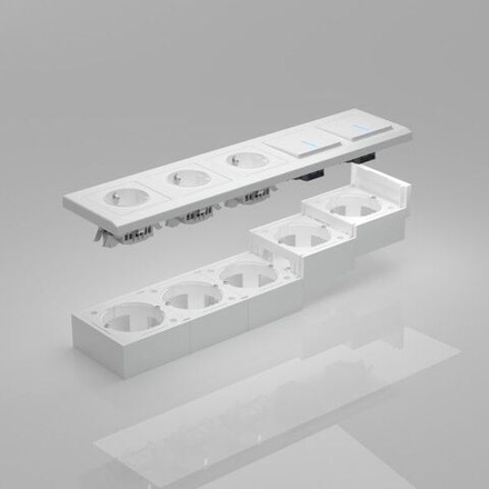 Коробка для накладного монтажа (белый)