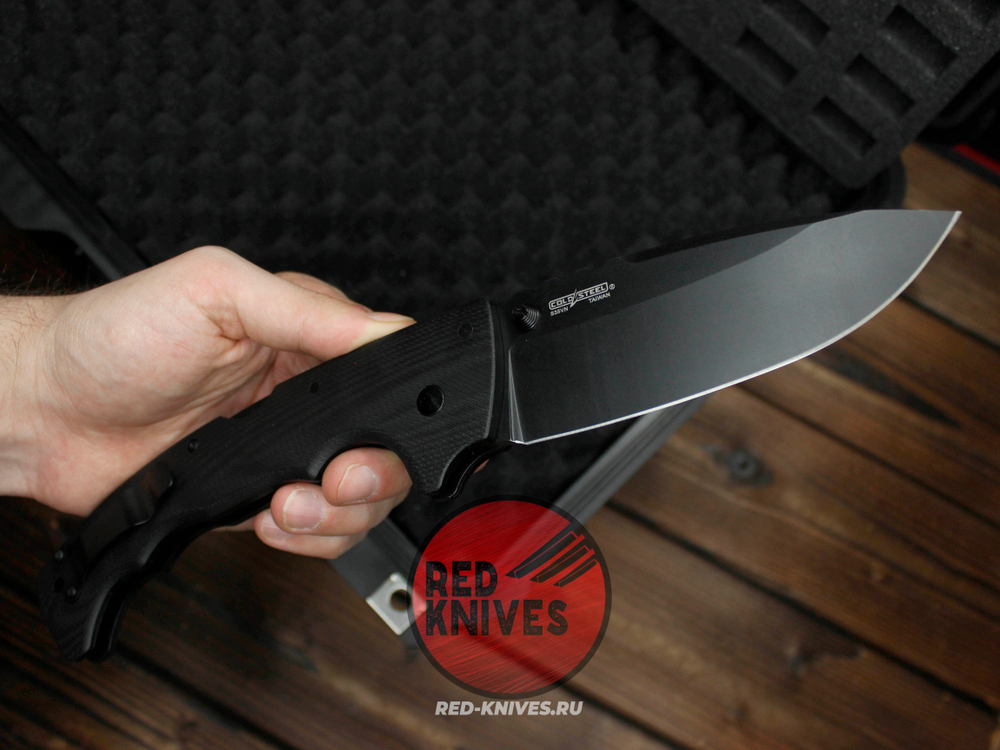 Нож Cold Steel 5 Max - руокять черный G10, черный клинок