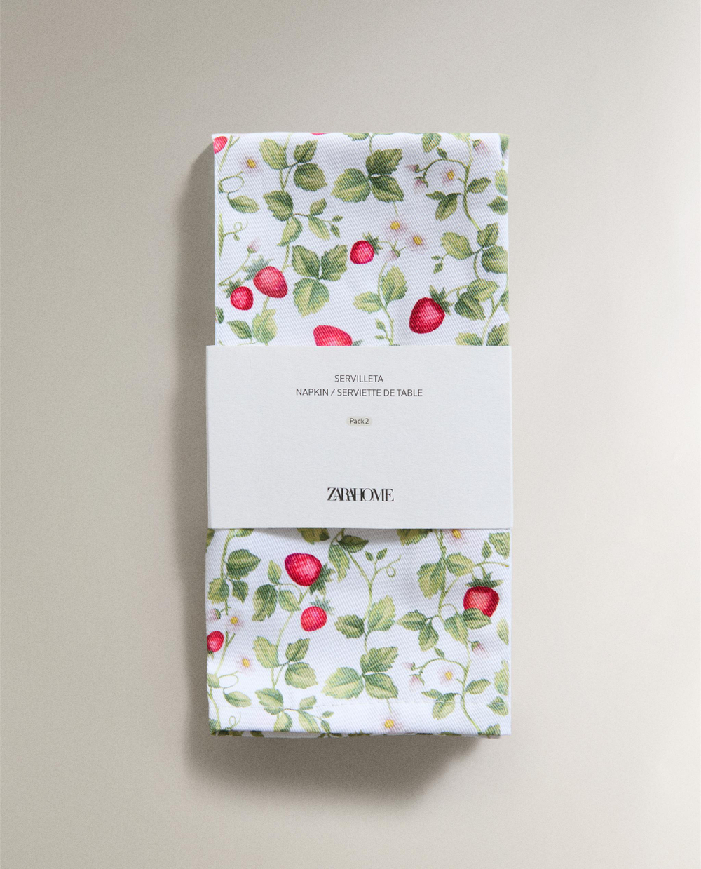 Zara Home столовая салфетка из хлопка, 45 45 см (комплект 2 шт.) · 4232/022