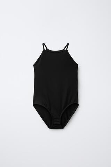ZARA ОДНОТОННОЕ БОДИ, ЧЕРНЫЙ