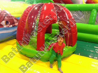 Надувной коммерческий батут "Джунгли"