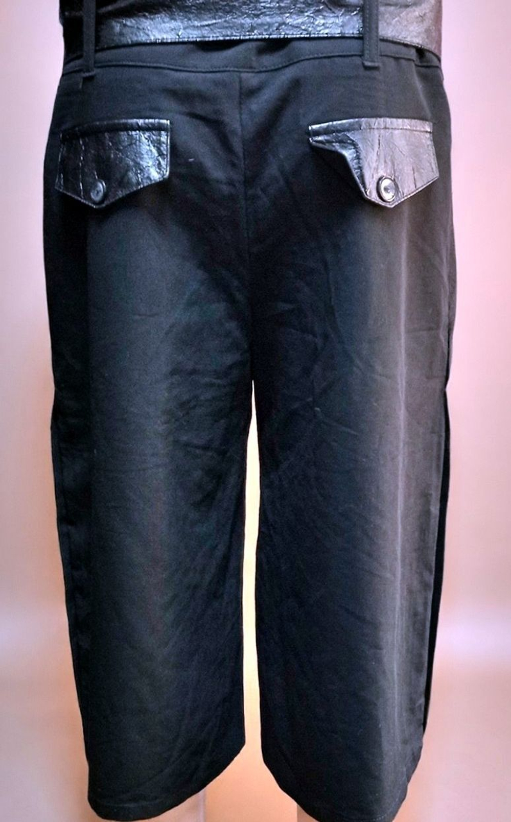 Бриджи женские, размер 46-48, цвет чёрный