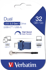 Флеш-накопитель Verbatim Dual USB 3.0 DRIVE