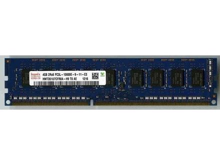 Модуль памяти для сервера DDR3 4Gb HMT351U7CFR8A-H9 Unbuffered Hynix PC3l-10600E 1600 UDIMM 2RX8 1,5V Dual Rank