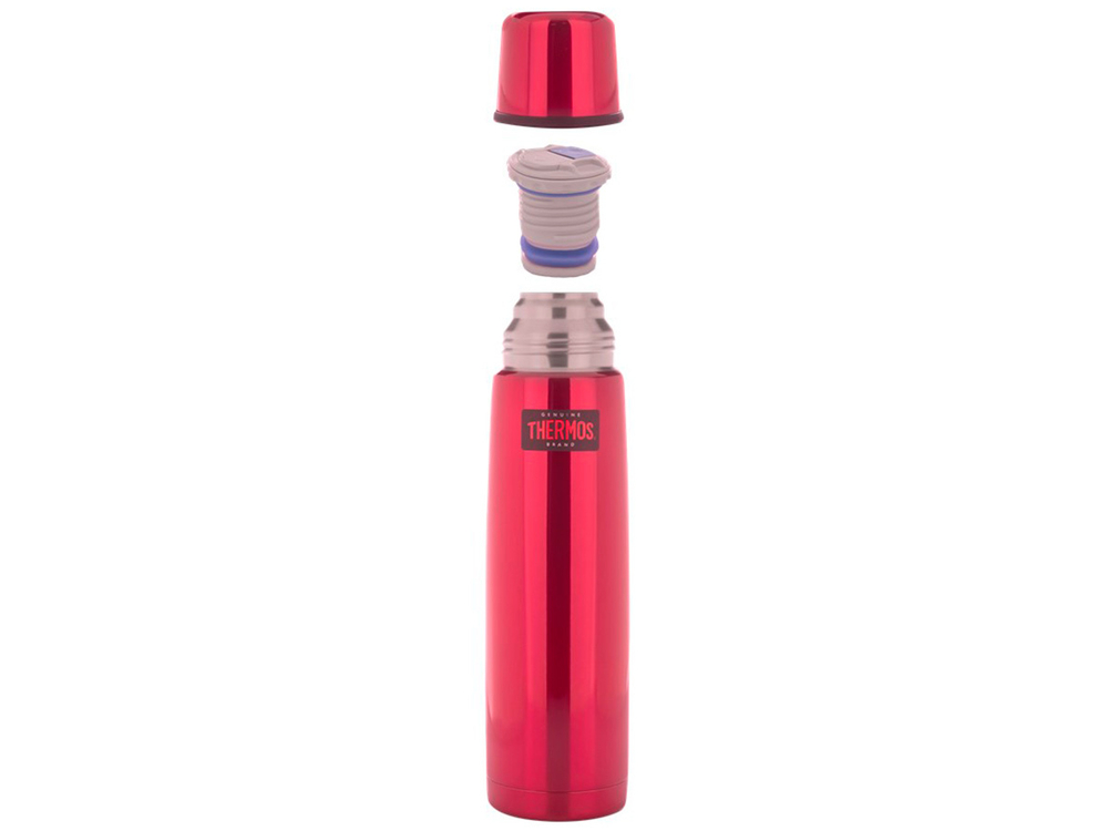 Термос для напитков THERMOS FBB-500 Red 0.5L, нержавеющая сталь, клапан, крышка-чашка, красный