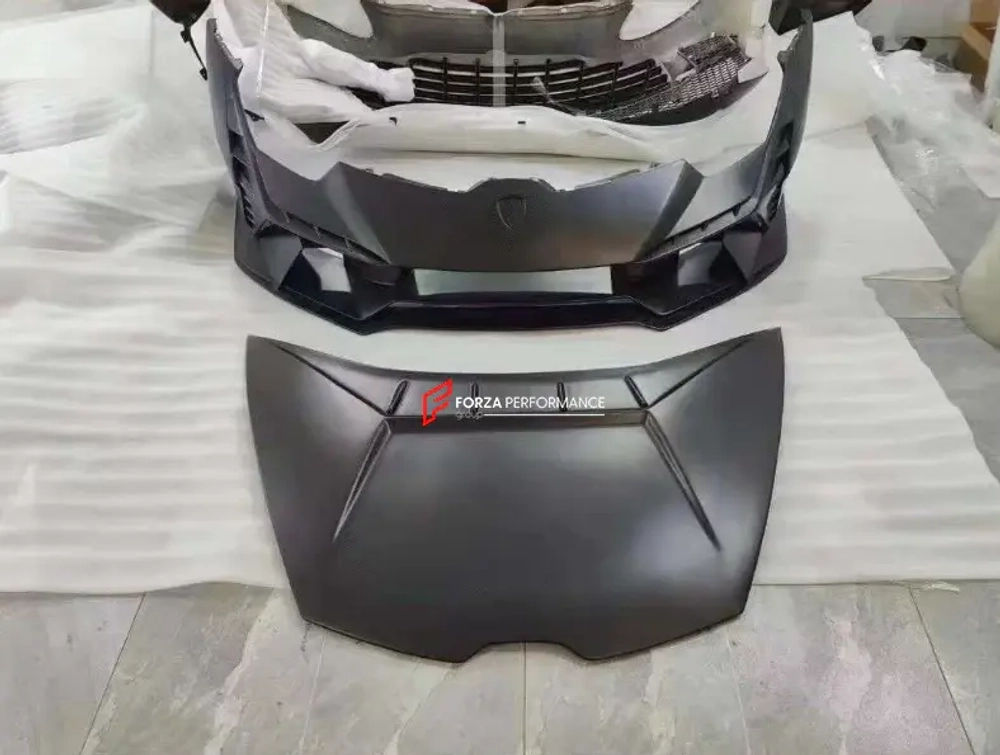 Передний бампер и капот для переделки Lamborghini Huracan в стиль Tecnica Ламборгини Хуракан