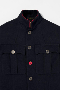 ZARA X BOBBY GILLESPIE ШЕРСТЯНОЙ БЛЕЙЗЕР, СИНИЙ